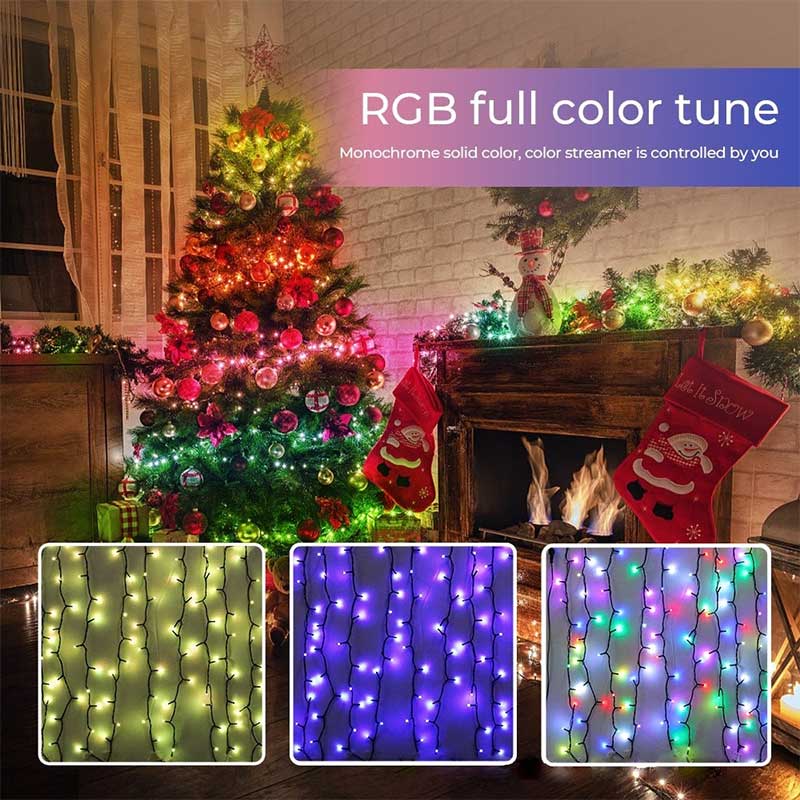 多色圣诞灯和音乐控制器