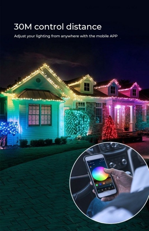 多色圣诞灯和音乐控制器