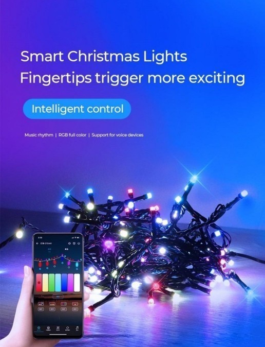多色圣诞灯和音乐控制器