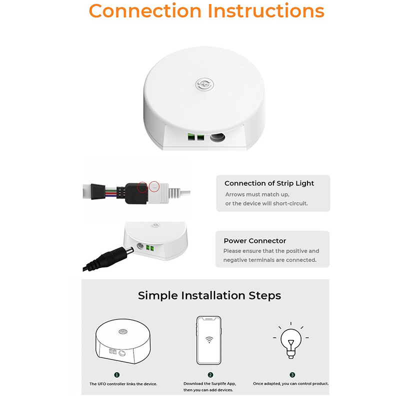 蓝牙RGBIC智能UFO LED控制器