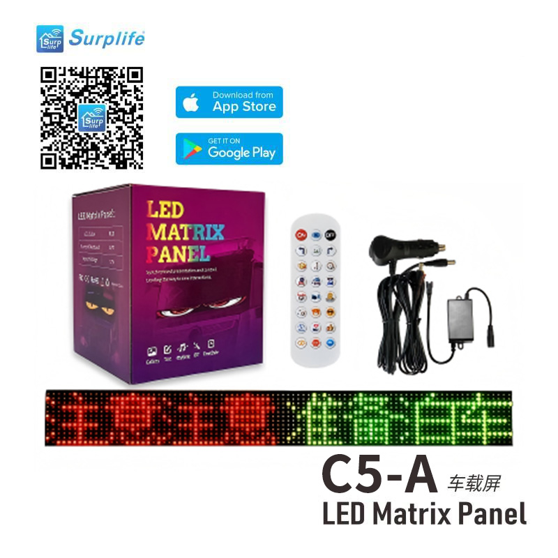 Scrolling Car Rear Window LED Sign