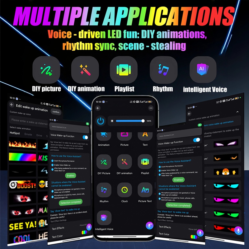APP Control Flexible Transparent LED Screen