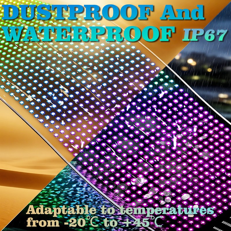APP Control Flexible Transparent LED Screen
